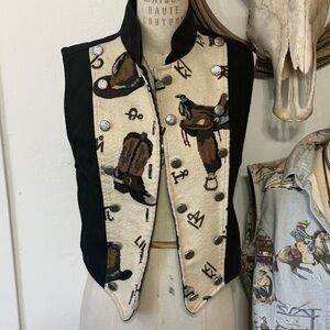 Vintage Roughrider Tapestry Vest